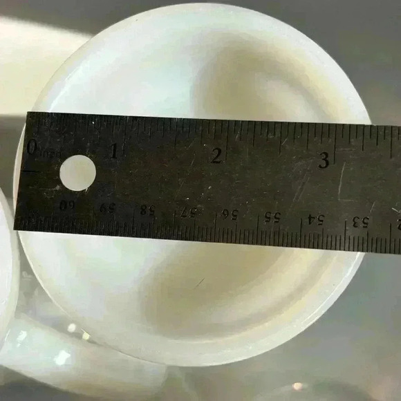 Set of 3 vintage Federal Glass iridescent milk  glass beer steins - Picture 12 of 12